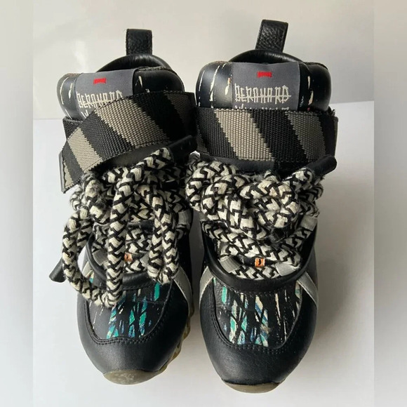 Bernhard Willhelm Camper Together Black Hightop Sneakers Sz 35 - Picture 6 of 10